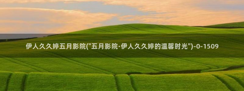 久久伊人男人噜噜影院