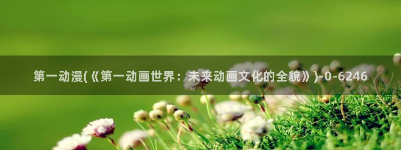 动漫h：第一动漫(《第一动画世界：未来动画文化的全貌》)